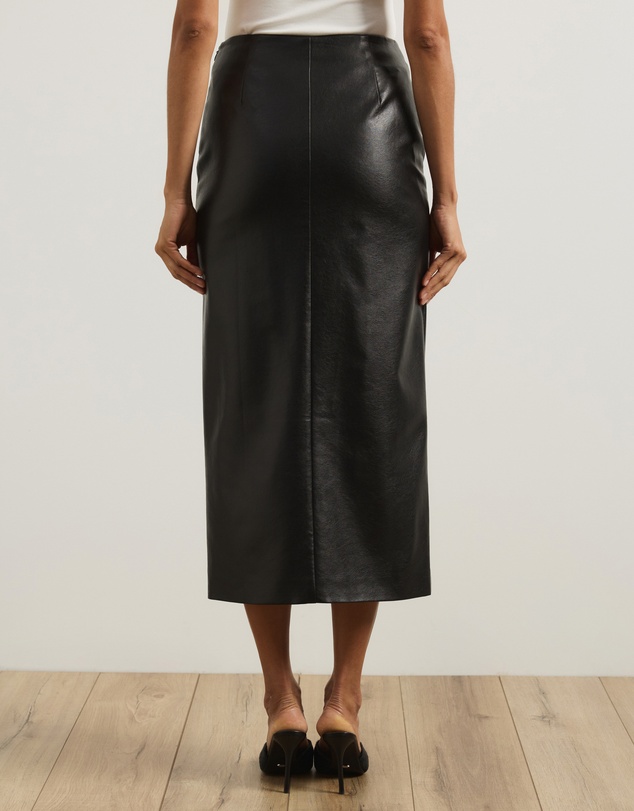 Atmos&Here - Laura Leather Look Pencil Skirt