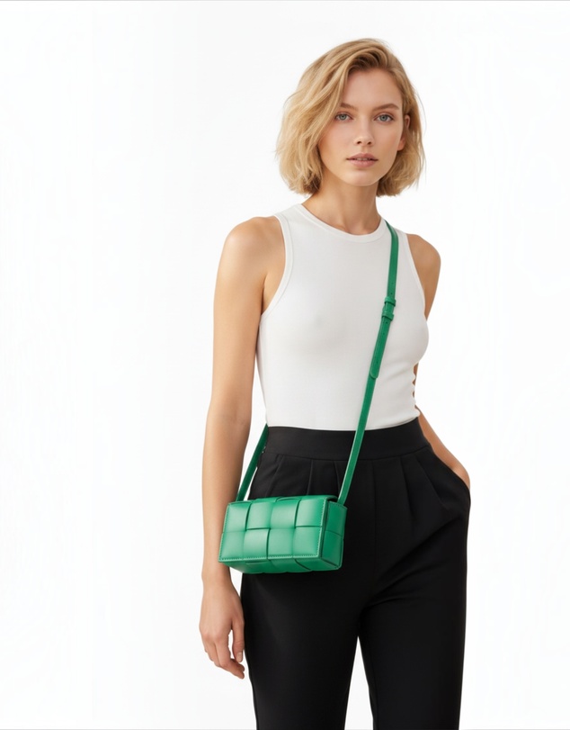 Mossée - Belle Mini Luxe Square Crossbody Bag