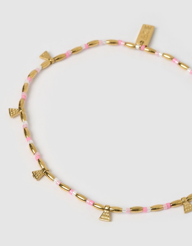Arms Of Eve - Natalia Gold Anklet - Peony