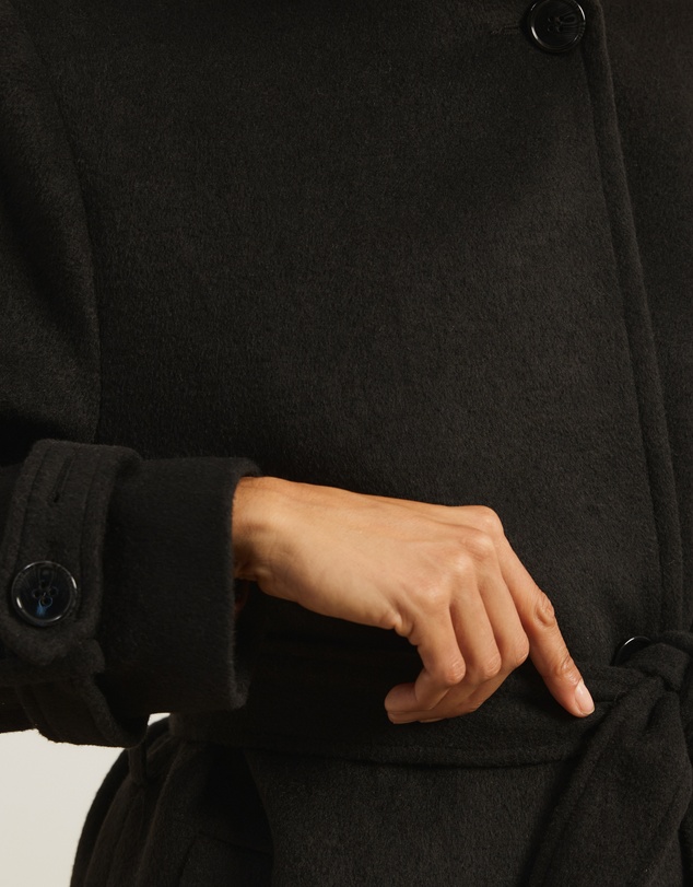Atmos&Here - Nicky Wool Blend Funnel Neck Coat