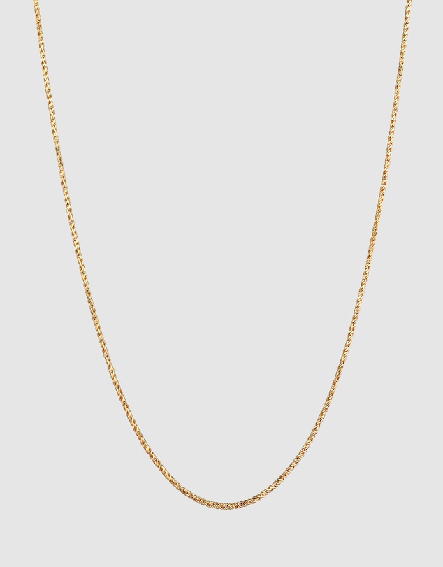 Kuzzoi - ICONIC EXCLUSIVE - Classic Rope Chain Necklace in Gold-Plated 925 Sterling Silver