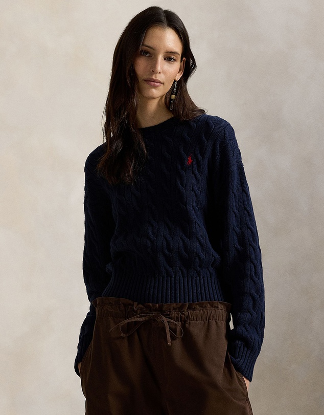 Polo Ralph Lauren - Cable-Knit Cotton Crewneck Sweater