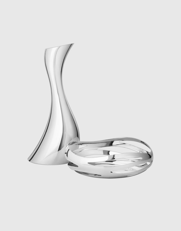 Georg Jensen - Cobra Pitcher and Bread Basket Set