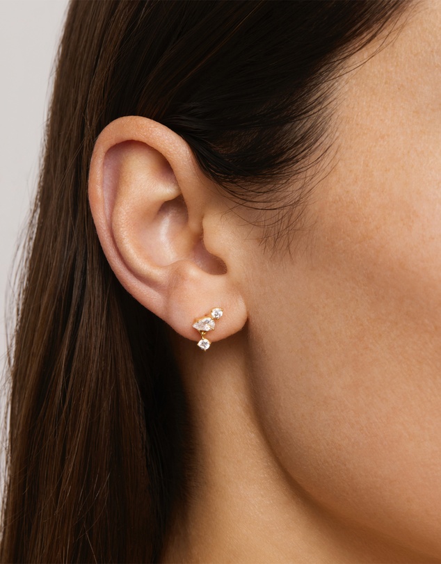 By Charlotte - No Rain, No Flowers Stud Earrings