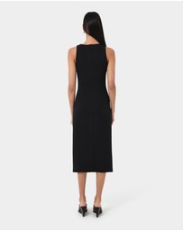 Forcast - Leah Side Ruched Midi Dress