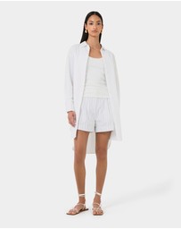 Forcast - Oakley Cotton Tie Shirt Dress