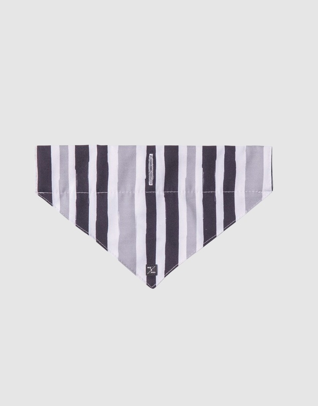 Mog & Bone - Dog Bandana - Pebble Black Brush Stroke Print