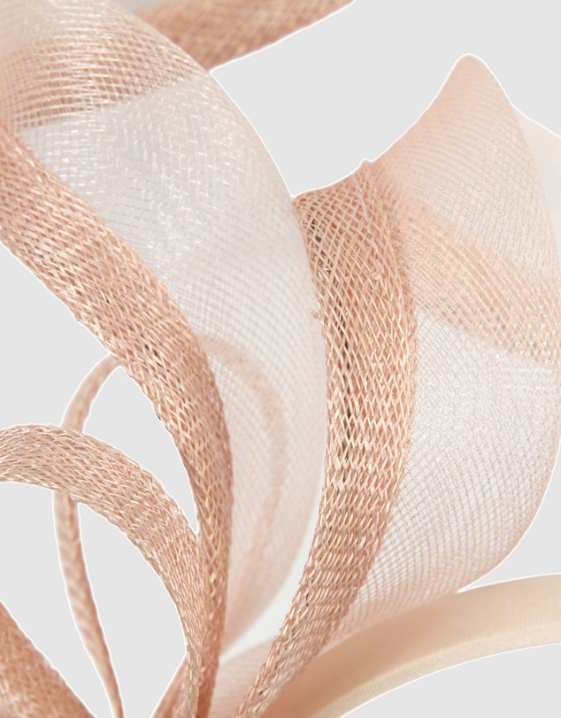 Max Alexander - Small Blush Sinamay Loops Fascinator
