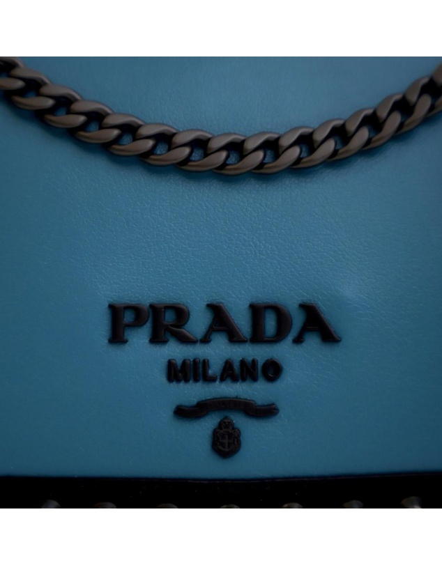 Pre-Loved by Azura Reborn - Pre-Loved Bicolor Glace Calfskin Studded Crossbody