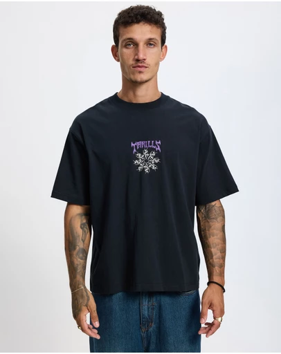 Thrills - Stagger Box Fit Oversize Cropped Tee