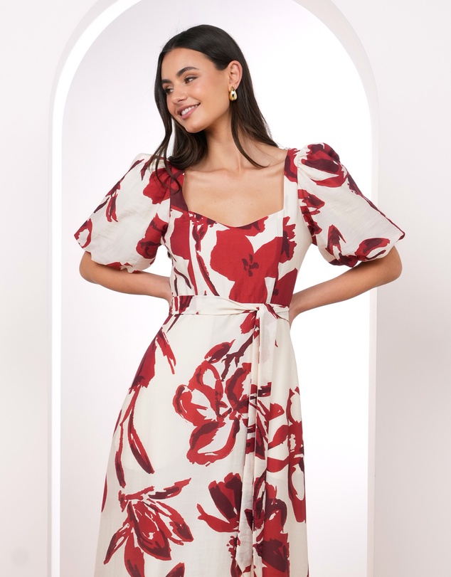 Pilgrim - Becca Puff Sleeve Maxi Dress