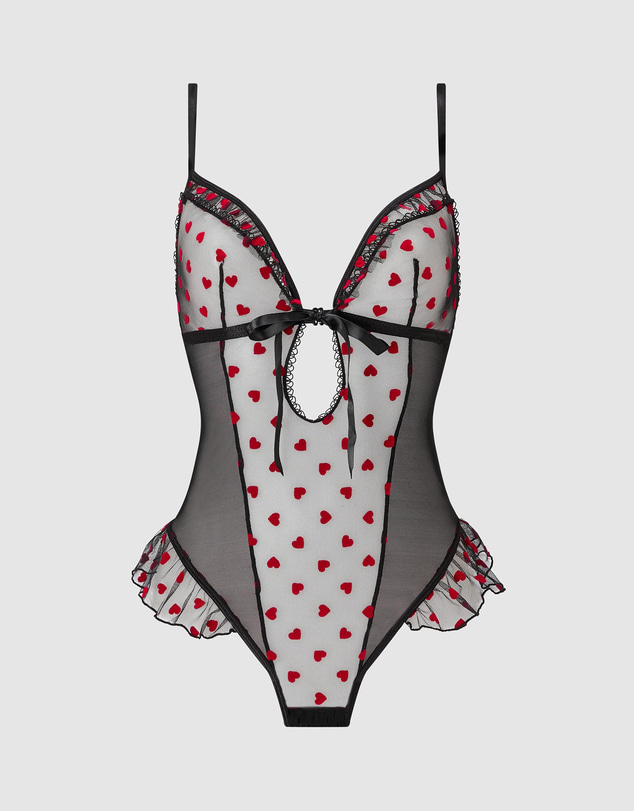 Ann Summers - Queen of Hearts Fold Over Teddy
