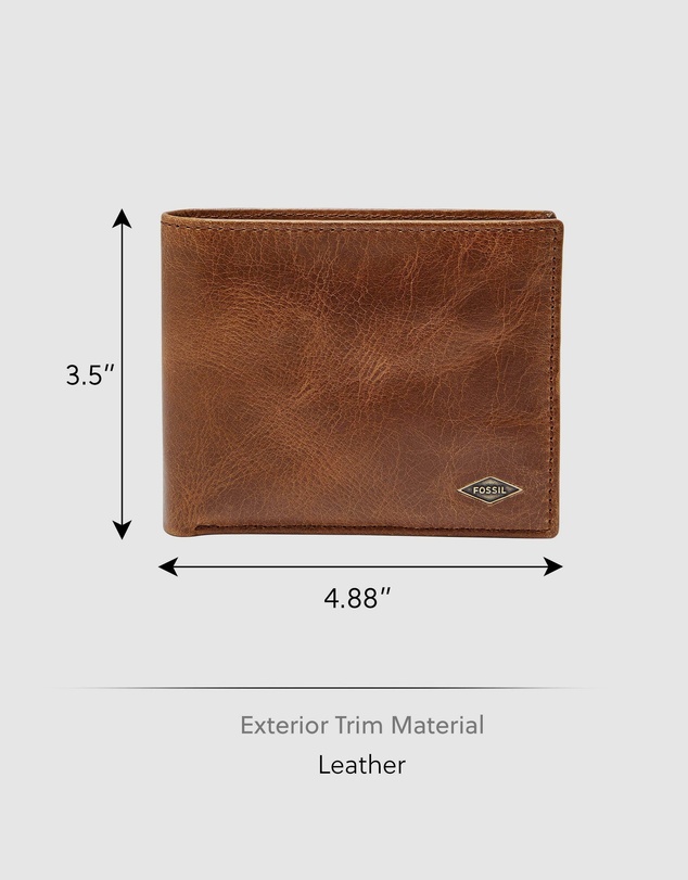 Fossil - Ryan Dark Brown Bifold Wallet