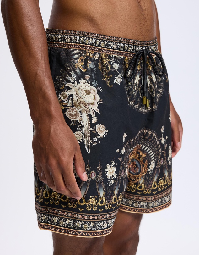 Camilla - Mid Length Boardshorts With Elastic Waist