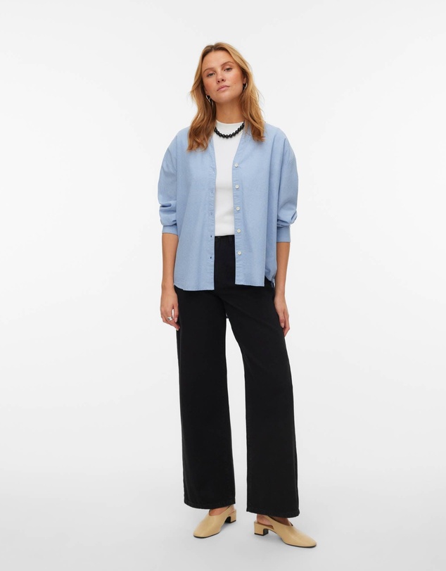 Vero Moda - Kirsa High Waisted Wide Jeans
