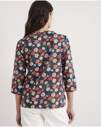 Seasalt - Seasalt Cornwall Multi Watercolour Sketch Top