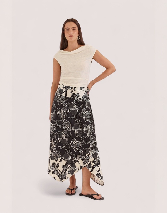 Sass - Maribel Asym Wrap Skirt
