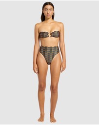 JETS - Urban Geo High Waist High Leg Bikini Bottom