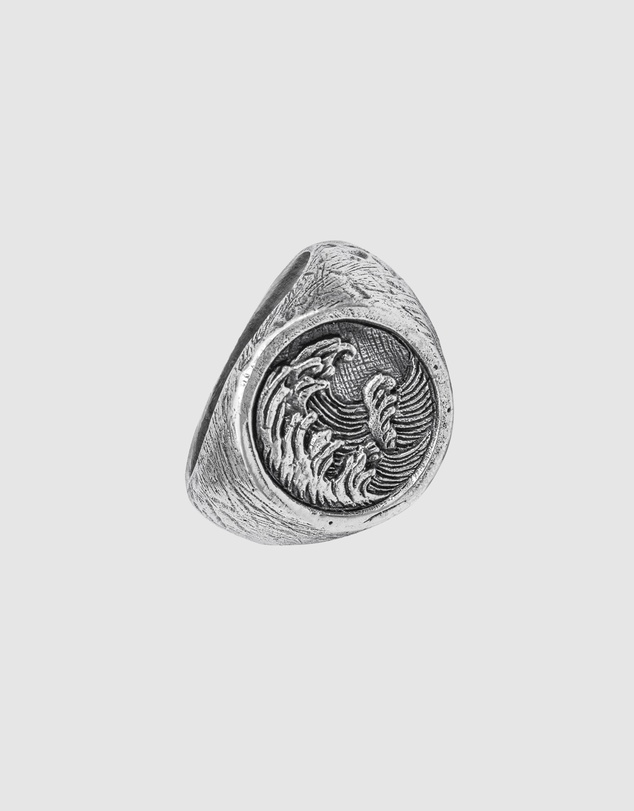 Haze & Glory - ICONIC EXCLUSIVE - Turn The Tide Signet Ring in 925 Silver
