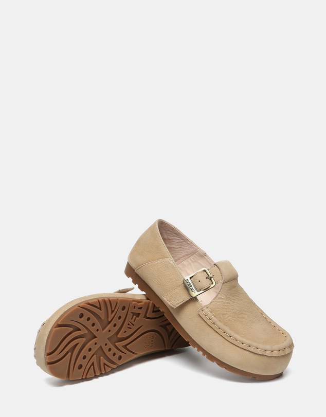 EVERAU - EverAU Ugg Maria Cow Suede Upper Loafer Oxfords Flats