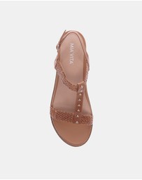 Mia Vita - Olympia Adjustable Sandal - Pebble