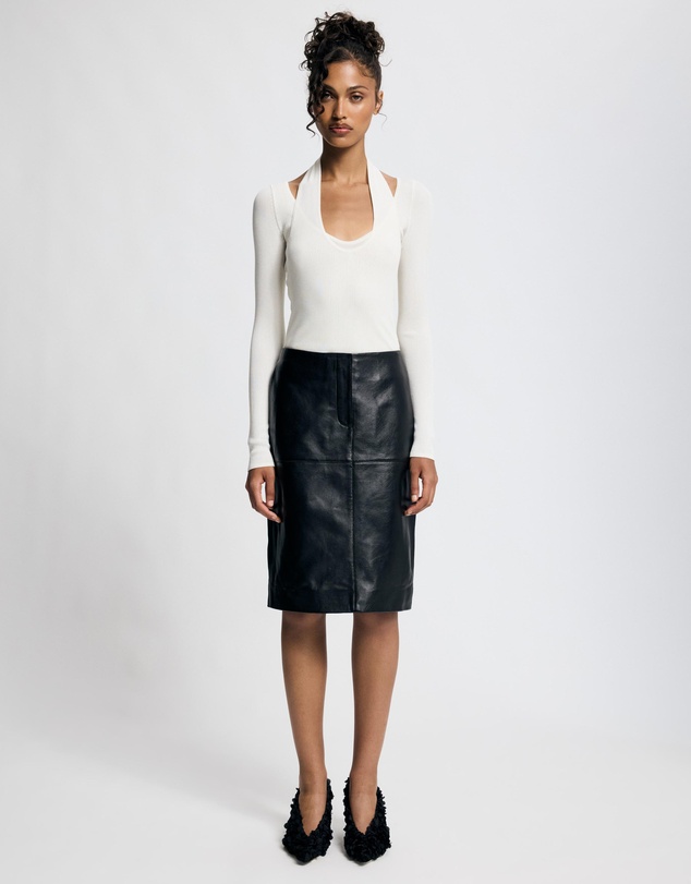 Lover - Solange Layered Knit Halter Top