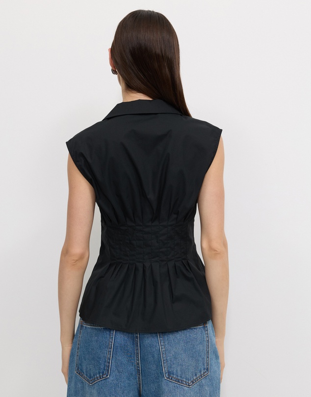 Calli - Tucked Sleeveless Shirt