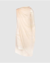 ROTATE - Chiffon Mini Cape Dress