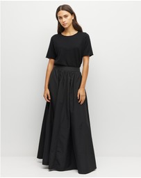 JH Lounge - JHL Crew T (Fine Cotton Cashmere) Black