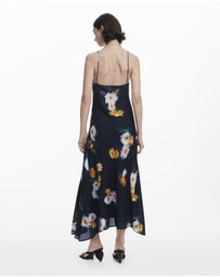 Desigual - Floral chiffon strap Dress
