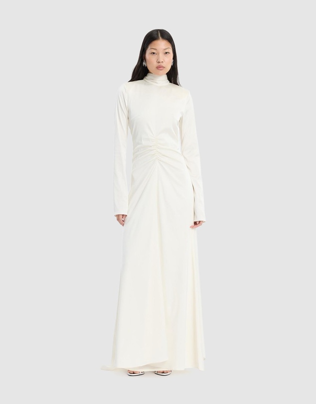 ROTATE - LS Scarf Dress