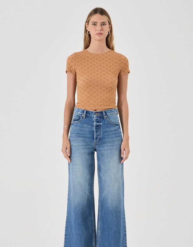Rolla's - Daisy Lace Tee - Caramel