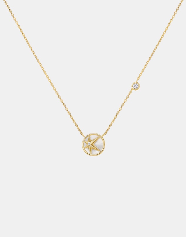 Ania Haie - Ania Haie Gold Starry Mother of Pearl Necklace