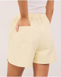Calli - Matt Cotton Twill Shorts