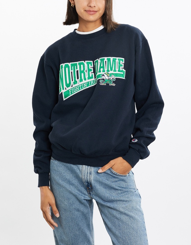 Vintage by The Real Deal - Pre Loved - Vintage Champion NCAA Notre Dame Fighting Irish Sweatshirt