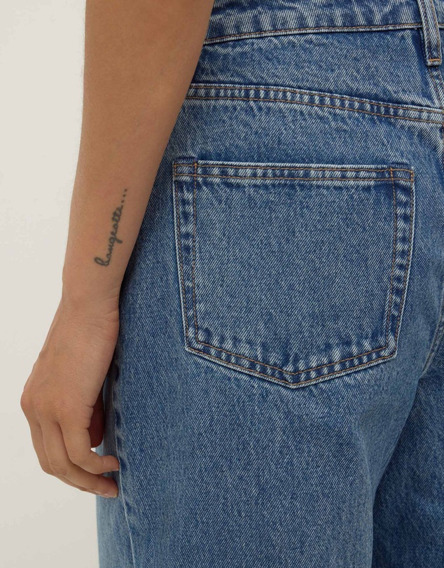 Assembly Label - High Rise Barrel Jeans