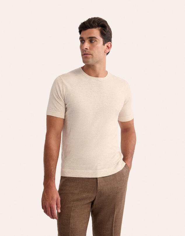 Oxford - Theodore Crew Neck Knitted T-Shirt