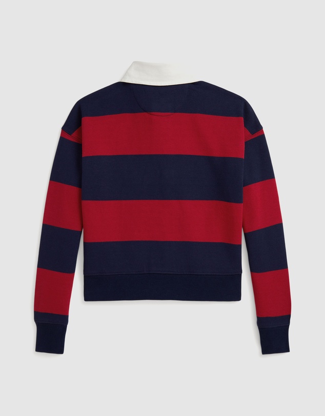 Polo Ralph Lauren - Striped Cotton Fleece Rugby Shirt - Teens