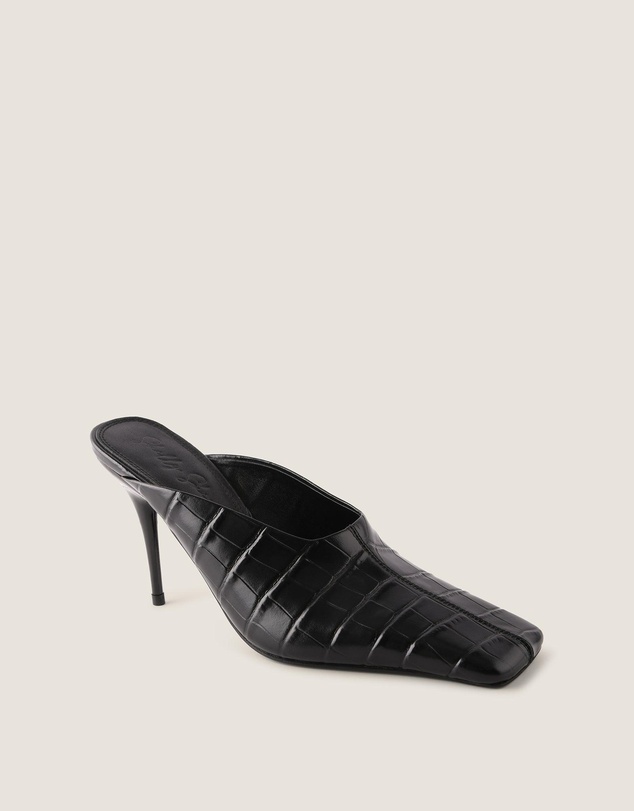 Shelly Shen - Dylan High Heels Black Croc