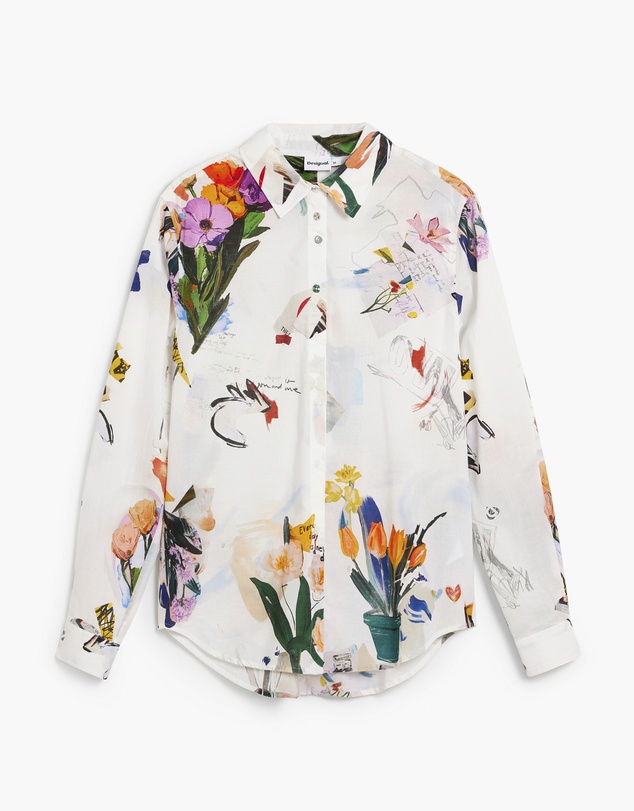 Desigual - Collage shirt with flowers