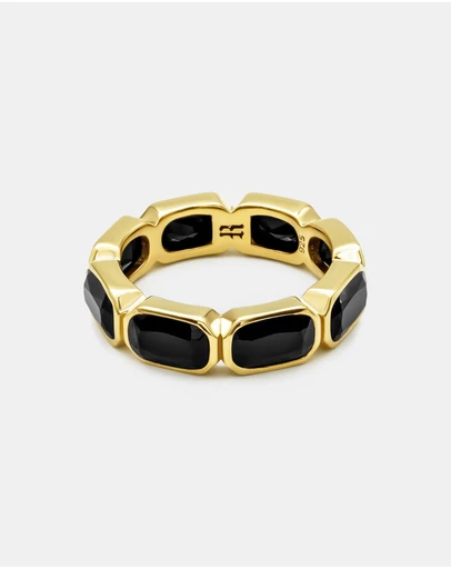 Rawninety - Haven Onyx Ring | Gold