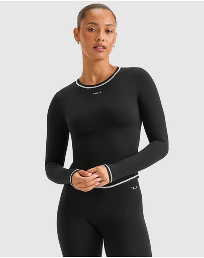 TALA - UltraLite Contrast Stitch Long Sleeve Active Top