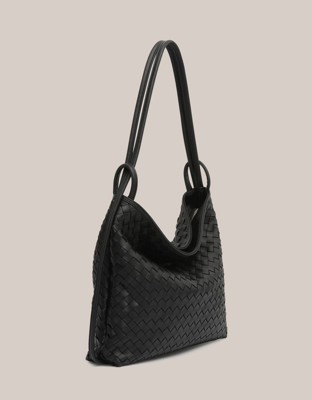 VESTIRSI - Woven Bella Convertible Backpack Black