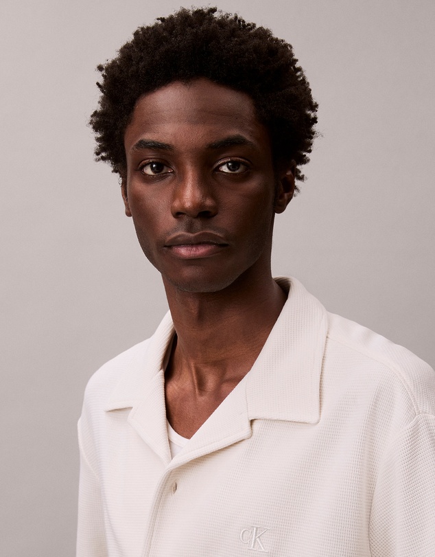 Calvin Klein Jeans - Waffle Knit Camp Shirt
