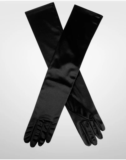 DENTS - Long Above Elbow Satin Gloves