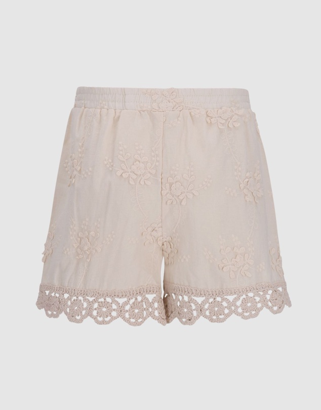 Like FLO - Fanny Embroidered Shorts - Kids-Teens