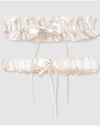 B Free Intimate Apparel - Deluxe Bridal Garter Set