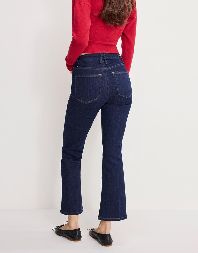 Good American - Good Legs Crop Mini Boot Jeans