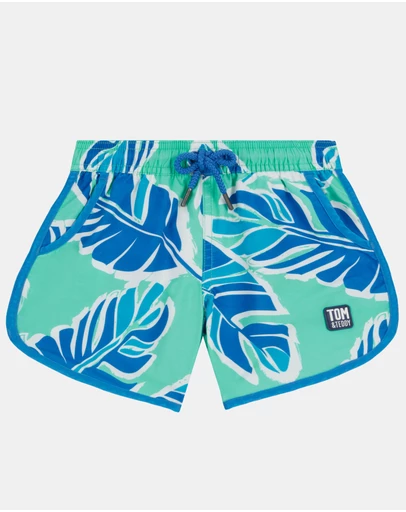 Tom & Teddy - Banana Leaf Swim Shorts