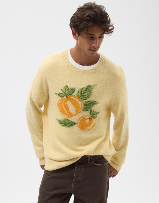 AERE - Citrus Intarsia Knit Jumper